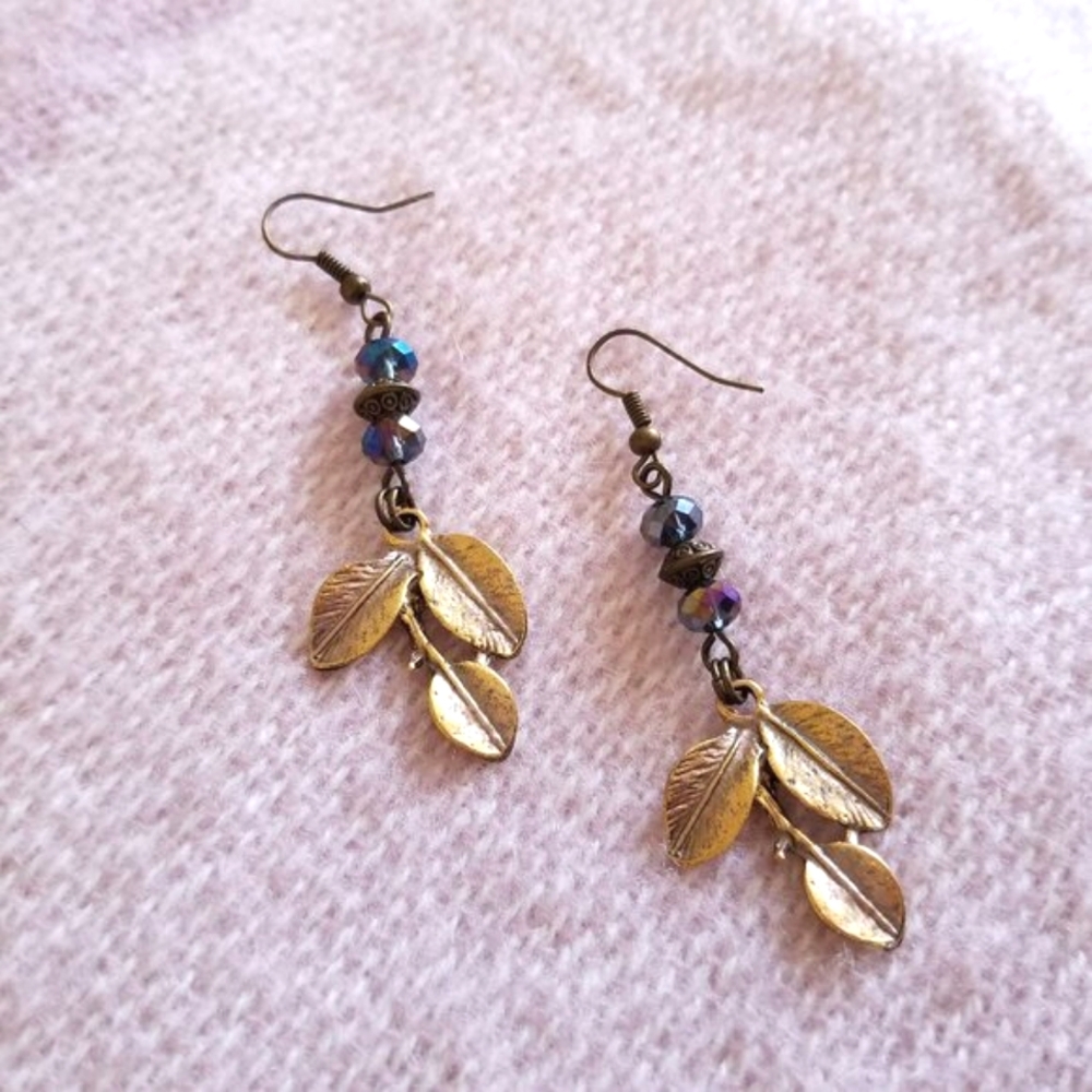 New Handmade Earrings with cryatals